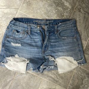 Distressed Jean shorts